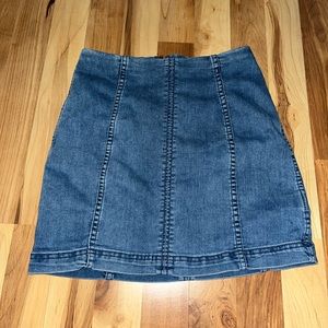 Free People Jean Skirt
